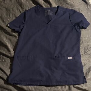Women’s Navy blue Figs scrub top